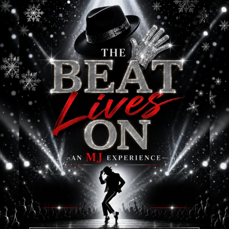 Promotional graphic for Mater Bay Dance's "The Beat Lives On: An MJ Experience"